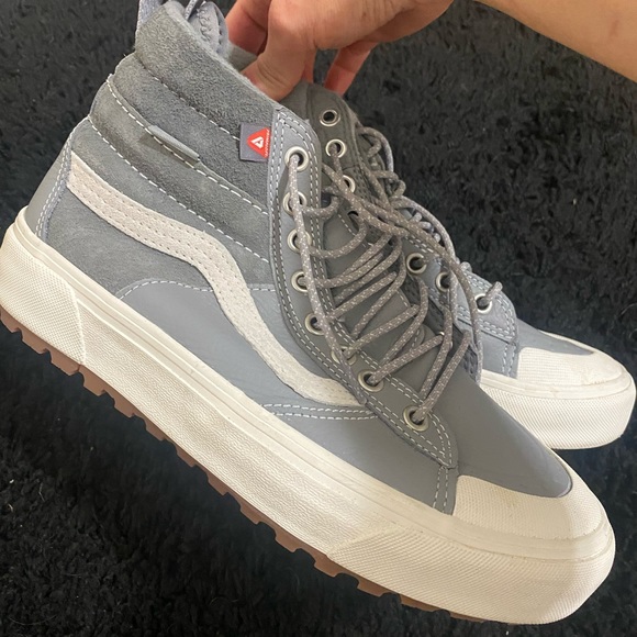 Vans Shoes - Gray leather& suede high top vans Vans Sk8-Hi MTE 2.0 DX Frost Grey/Marshmallow